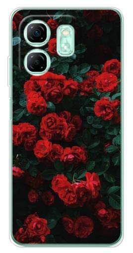 Чехол с картинкой "Красные розы" для Infinix Smart 9