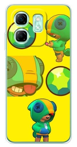 Силиконовый чехол с изображением "Кристалл и Леон" для Infinix Smart 9