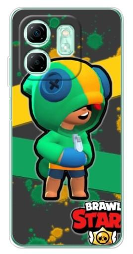 Силиконовый чехол с изображением "Leon Brawl Stars" для Infinix Smart 9