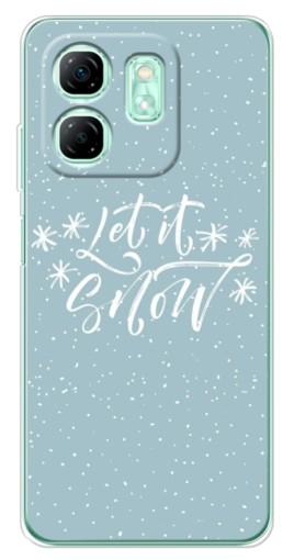 Силиконовый чехол с изображением "Let it Snow" для Infinix Smart 9