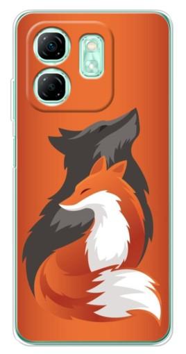 Силиконовый чехол с изображением "Лиса ART" для Infinix Smart 9