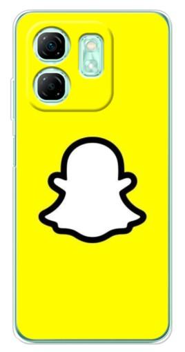 Чехол с картинкой "Лого Snapchat" для Infinix Smart 9