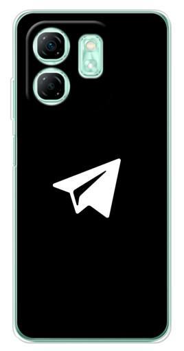 Чехол с печатью "Лого Телеграм" для Infinix Smart 9