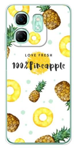 Силиконовый чехол с изображением "Любовь к ананасам" для Infinix Smart 9