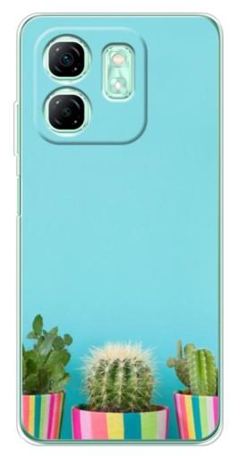 Чехол с печатью "Маленькие кактусы" для Infinix Smart 9