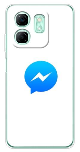 Силиконовый чехол с изображением "messenger logo" для Infinix Smart 9