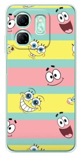 Силиконовый чехол с изображением "Мордашки" для Infinix Smart 9