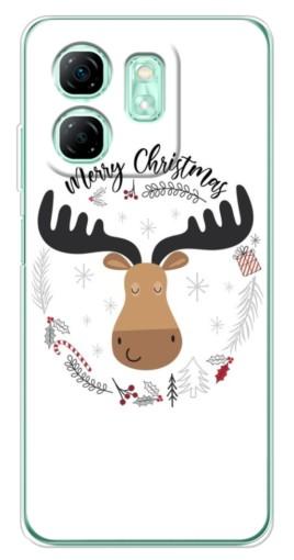 Чехол с картинкой "Новогодний олень" для Infinix Smart 9