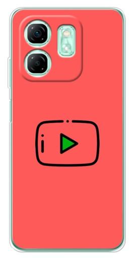 Чехол с печатью "Рисованная кнопка" для Infinix Smart 9