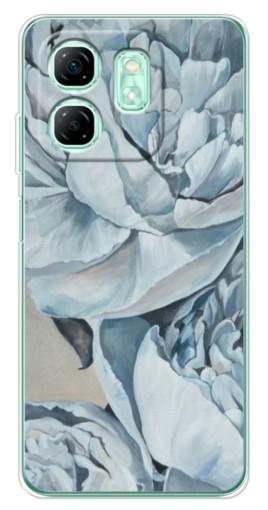 Чехол с принтом "Рисунок пионы" для Infinix Smart 9