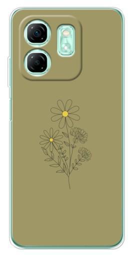 Чехол с принтом "Рисунок ромашка" для Infinix Smart 9