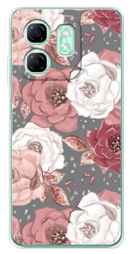 Чехол с печатью "Рисунок розы" для Infinix Smart 9