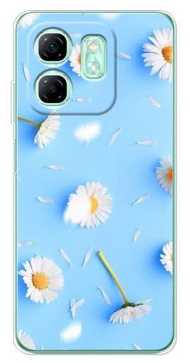 Чехол с принтом "Ромашковый фон" для Infinix Smart 9