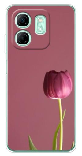 Чехол с картинкой "Розовый тюльпан" для Infinix Smart 9
