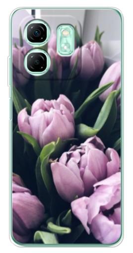 Силиконовый чехол с изображением "Сиреневые тюльпаны" для Infinix Smart 9