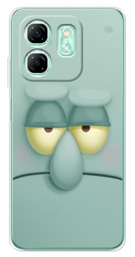 Чехол с печатью "Сквидвард" для Infinix Smart 9