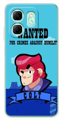 Силиконовый чехол с изображением "WANTED COLT" для Infinix Smart 9