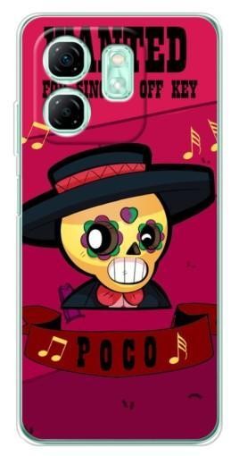 Чехол с принтом "WANTED POCO" для Infinix Smart 9