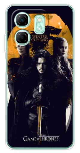 Силиконовый чехол с изображением "Winter Coming" для Infinix Smart 9