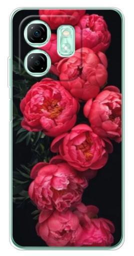 Чехол с картинкой "Яркие пионы" для Infinix Smart 9