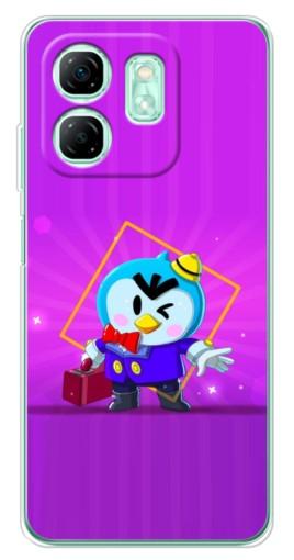 Чехол с картинкой "Яркий пингвин" для Infinix Smart 9