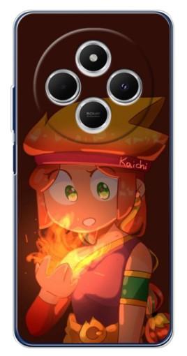 Силиконовый чехол с изображением "Amber с огнем" для Tecno Spark 30 Силиконовый чехол с изображением "Amber с огнем" для Tecno Spark 30