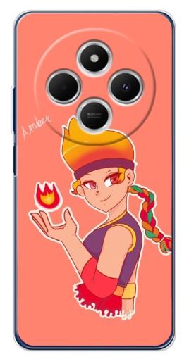 Силиконовый чехол с изображением "Amber с огоньком" для Tecno Spark 30 Силиконовый чехол с изображением "Amber с огоньком" для Tecno Spark 30