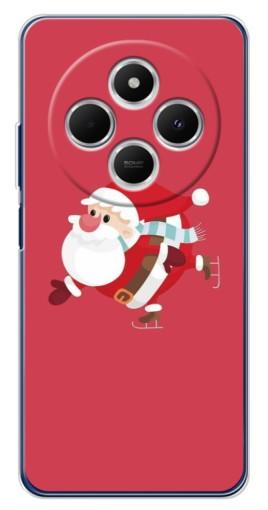Чехол с картинкой "Дед Мороз на коньках" для Tecno Spark 30 Чехол с картинкой "Дед Мороз на коньках" для Tecno Spark 30