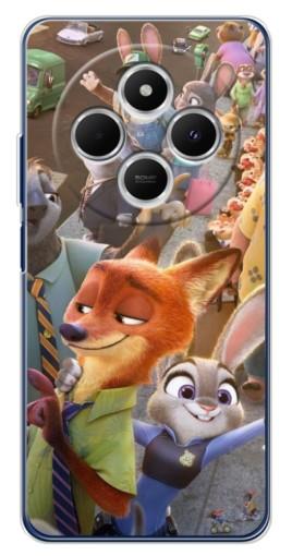 Чехол с картинкой "Герои Зверополис" для Tecno Spark 30