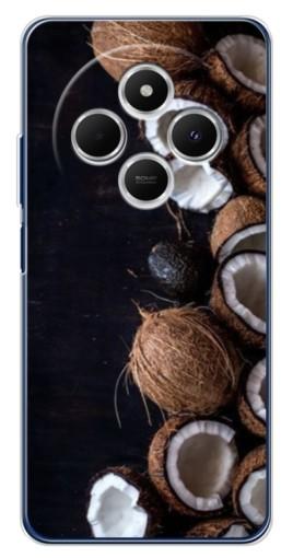 Силиконовый чехол с изображением "Кокосы на черном" для Tecno Spark 30 Силиконовый чехол с изображением "Кокосы на черном" для Tecno Spark 30