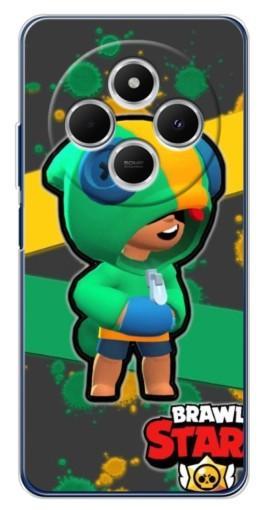 Силиконовый чехол с изображением "Leon Brawl Stars" для Tecno Spark 30
