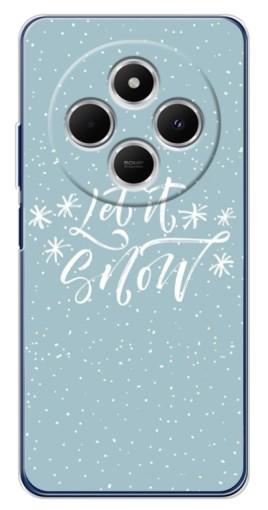 Чехол с принтом "Let it Snow" для Tecno Spark 30
