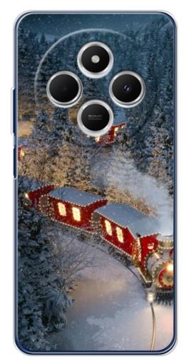 Силиконовый чехол с изображением "Новогодний поезд" для Tecno Spark 30 Силиконовый чехол с изображением "Новогодний поезд" для Tecno Spark 30