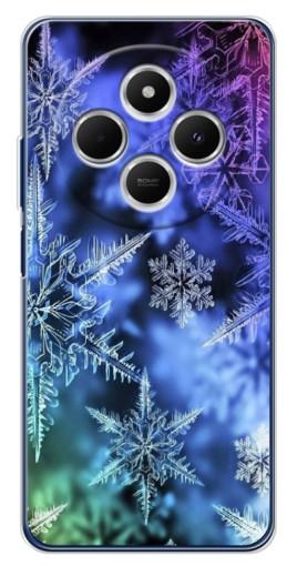 Силиконовый чехол с изображением "Разноцветные снежинки" для Tecno Spark 30