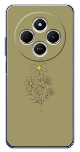 Силиконовый чехол с изображением "Рисунок ромашка" для Tecno Spark 30