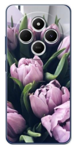 Чехол с принтом "Сиреневые тюльпаны" для Tecno Spark 30
