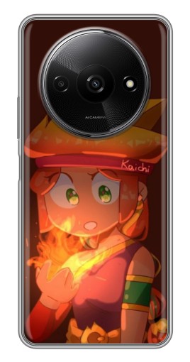 Силиконовый чехол с изображением "Amber с огнем" для Xiaomi Redmi A3x