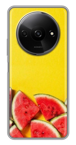 Силиконовый чехол с изображением "Арбузики на желтом" для Xiaomi Redmi A3x
