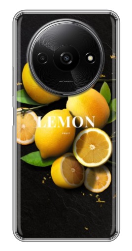 Чехол с печатью "Лимон на черном" для Xiaomi Redmi A3x