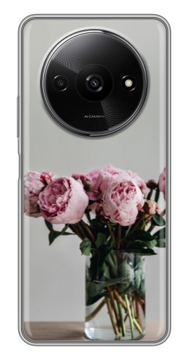 Чехол с печатью "Пионы в вазе" для Xiaomi Redmi A3x