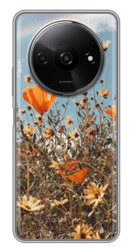 Силиконовый чехол с изображением "Желтые цветы" для Xiaomi Redmi A3x