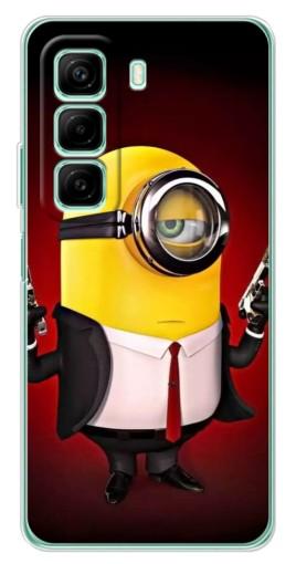 Силиконовый чехол с изображением "Агент Миньон" для Infinix Hot 50i Силиконовый чехол с изображением "Агент Миньон" для Infinix Hot 50i