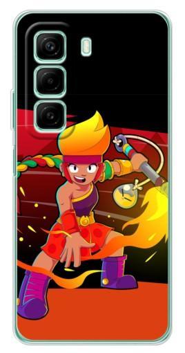 Чехол с печатью "Амбер в дуэли" для Infinix Hot 50i Чехол с печатью "Амбер в дуэли" для Infinix Hot 50i