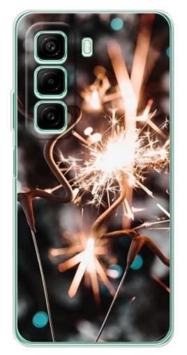 Чехол с картинкой "Бенгальские огни" для Infinix Hot 50i