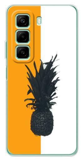 Силиконовый чехол с изображением "Черный Ананас" для Infinix Hot 50i Силиконовый чехол с изображением "Черный Ананас" для Infinix Hot 50i