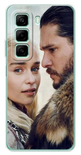Чехол с принтом "Дейнерис и Сноу" для Infinix Hot 50i Чехол с принтом "Дейнерис и Сноу" для Infinix Hot 50i