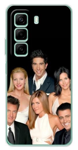 Силиконовый чехол с изображением "Фото Друзья" для Infinix Hot 50i
