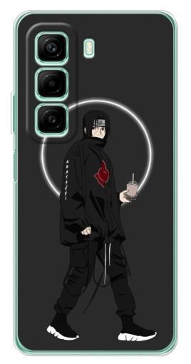 Чехол с картинкой "Итачи с напитком" для Infinix Hot 50i Чехол с картинкой "Итачи с напитком" для Infinix Hot 50i