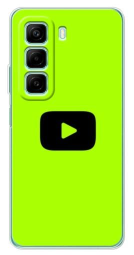 Чехол с принтом "Кнопка Ютуба" для Infinix Hot 50i
