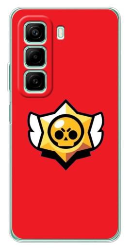 Чехол с принтом "Лого на красном" для Infinix Hot 50i Чехол с принтом "Лого на красном" для Infinix Hot 50i